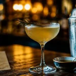 .dramä cocktail bar paris 10 : Botanique Sauvage, verre givré au romarin