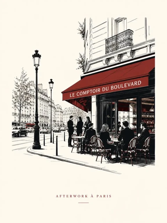Lobo bar Paris avec terrasse animée et ambiance de quartier à Paris