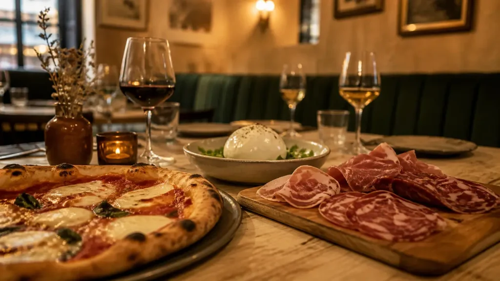 l'incontro - restaurant italien paris 2 : pizza napolitaine et burrata