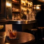 L'astrolabe - bar paris 15 : intérieur chaleureux avec comptoir et verres