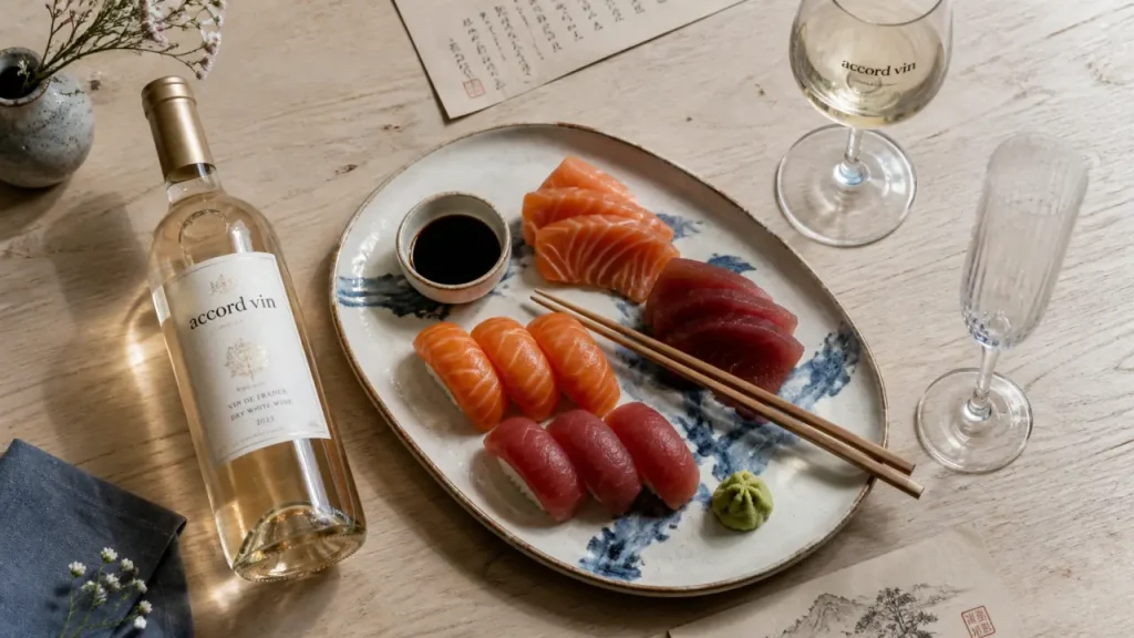 Quel vin avec les sushis : blanc sec et bulles, accord sushi