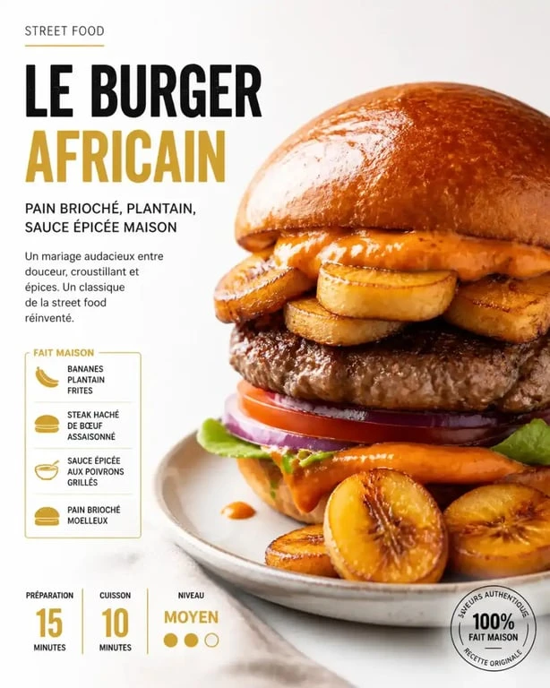 Plat signature de street food africaine au restaurant Kuti Paris 10