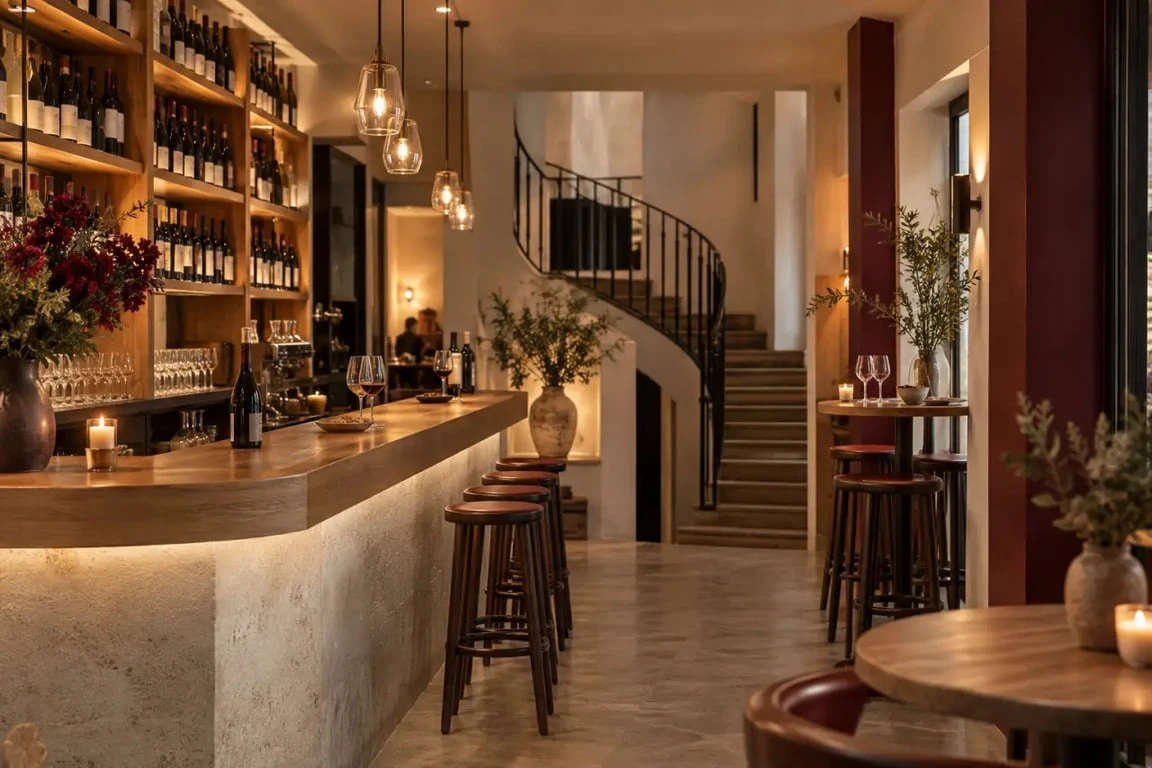 Wine Therapy bar à vins et bistrot à Paris 9, ambiance conviviale avec bouteilles de vignerons indépendants