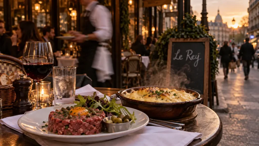 Le Rey restaurant paris 11 : brasserie auvergnate, tartare et terrasse