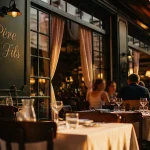 Restaurant café Père & Fils, brasserie terrasse Paris 2, Paris.