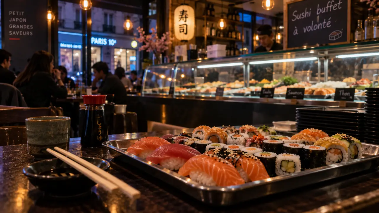 Sushi buffet - restaurant de sushi paris 10 : 20,90 € le soir