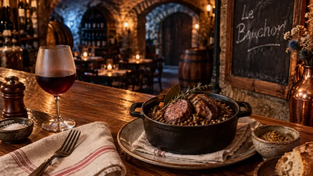 Bistrot le bouchon : comptoir et cocotte chaude au bistrot